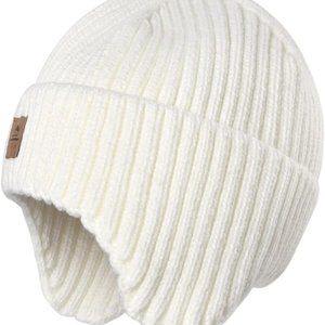 Hatiis Baby Beanie Fleece Lined Toddler Winter Hat with Ear Flaps, 3-24mos